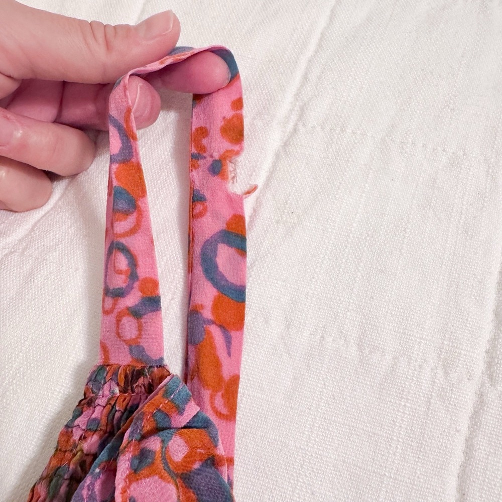 Anthropologie Maeve Dress Size SMALL Confetti Whirl Silk Dress Colorful - Picture 5 of 13